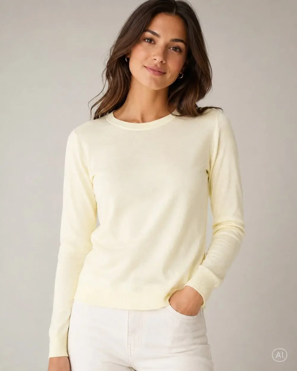 J.Crew Sweater Womens L Yellow Merino Wool Crewneck Quiet Luxury Coastal